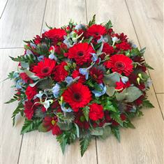 Claret and Blue Posy Pad