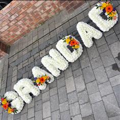 GRANDAD Letters Tribute White Based