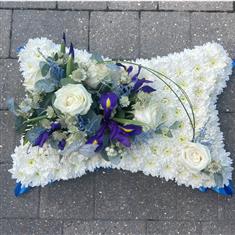 Blue &amp; White Pillow