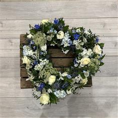 Blue &amp; White Open Heart 