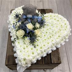 Teddy Bear on Heart Tribute