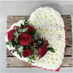 Traditional Red Rose Heart 
